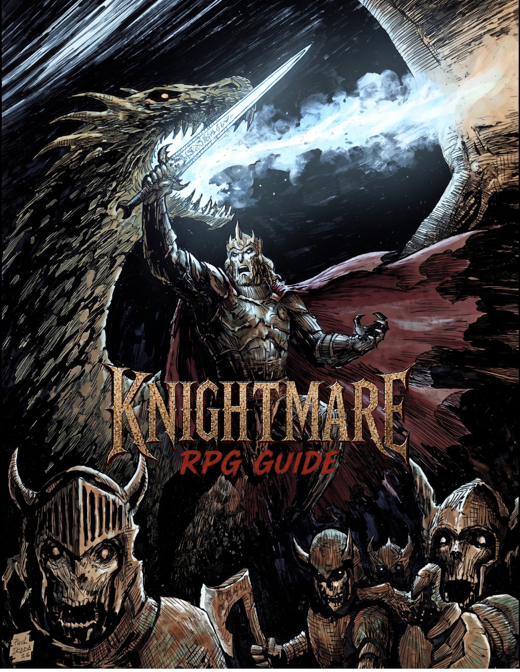 Knightmare RPG Guide - Hardback - Cover by Paul Ikeda